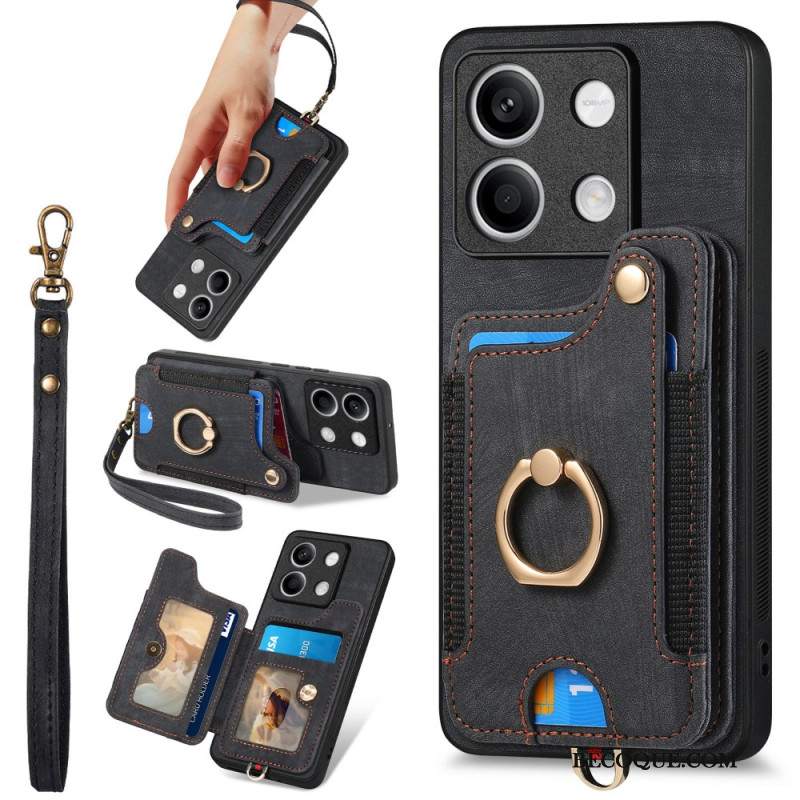 Etui Do Xiaomi Redmi Note 13 4g Vintage Z Etui Na Karty I Smyczą