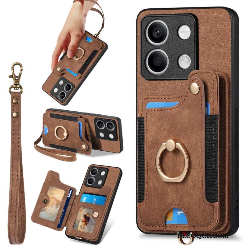 Etui Do Xiaomi Redmi Note 13 4g Vintage Z Etui Na Karty I Smyczą