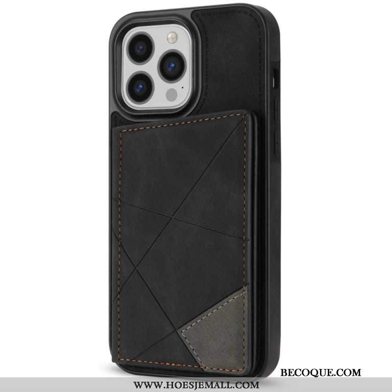 Etui Do iPhone 16 Pro Max Etui Na Karty Ze Wzorami Geometrycznymi