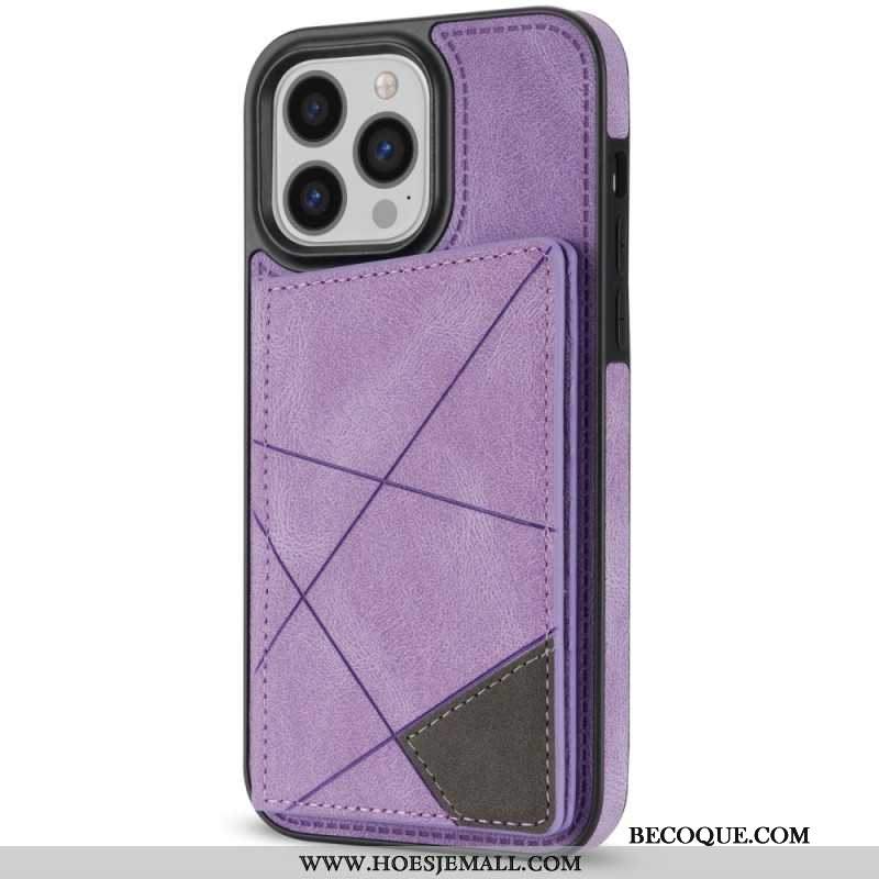 Etui Do iPhone 16 Pro Max Etui Na Karty Ze Wzorami Geometrycznymi