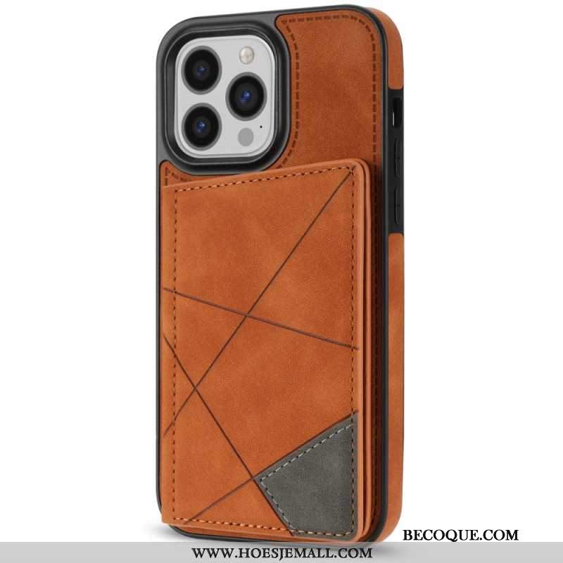 Etui Do iPhone 16 Pro Max Etui Na Karty Ze Wzorami Geometrycznymi