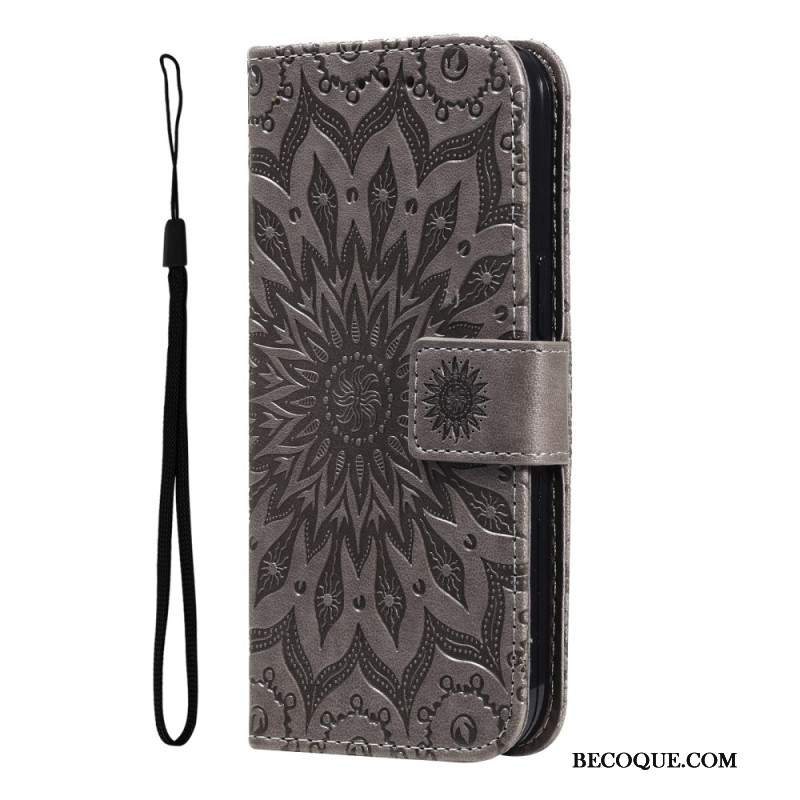 Etui Folio Do Motorola Edge 50 Mandala Z Paskiem