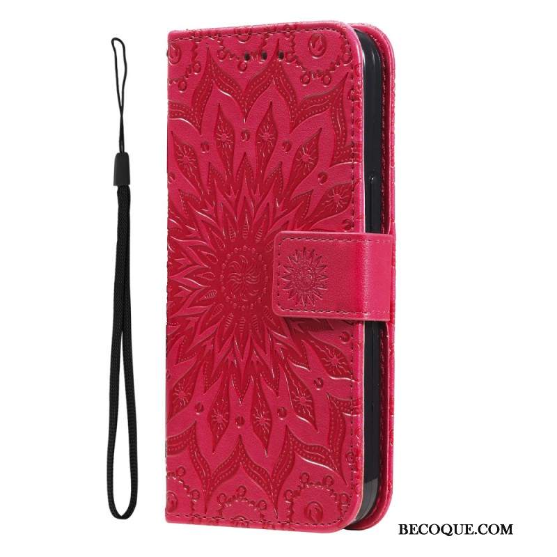 Etui Folio Do Motorola Edge 50 Mandala Z Paskiem