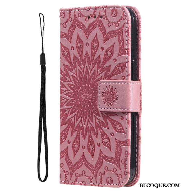 Etui Folio Do Motorola Edge 50 Mandala Z Paskiem