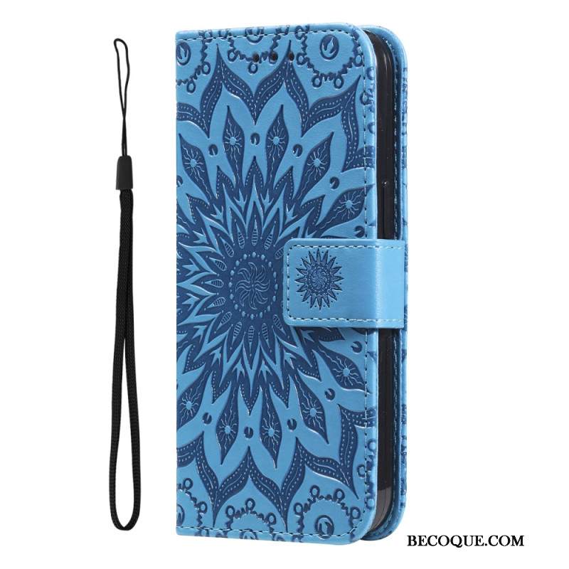 Etui Folio Do Motorola Edge 50 Mandala Z Paskiem