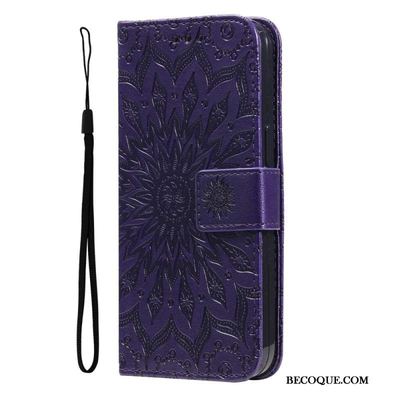 Etui Folio Do Motorola Edge 50 Mandala Z Paskiem