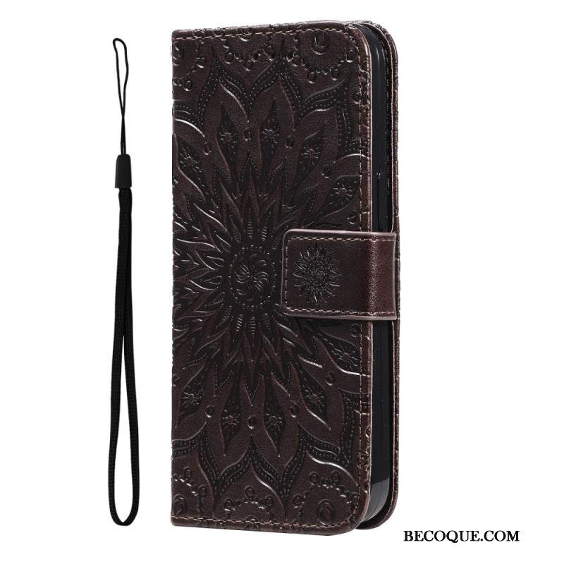 Etui Folio Do Motorola Edge 50 Mandala Z Paskiem