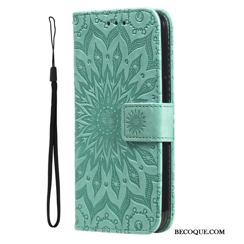 Etui Folio Do Motorola Edge 50 Mandala Z Paskiem