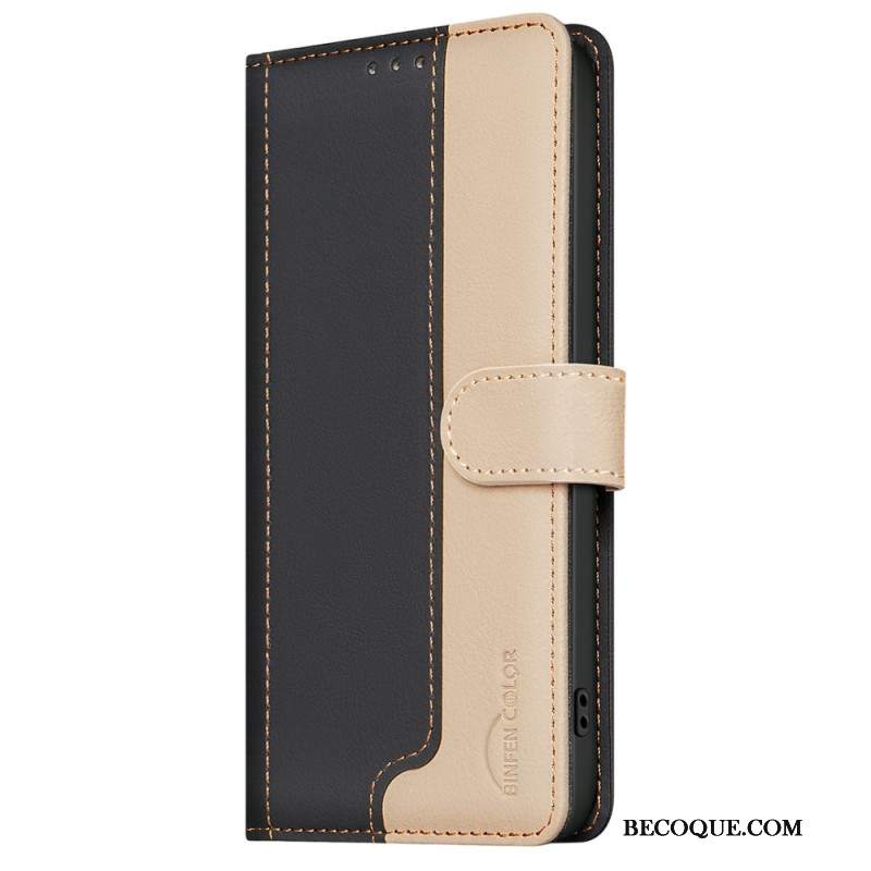 Etui Folio Do Motorola Edge 50 Pro Dwukolorowy Kolor Binfen