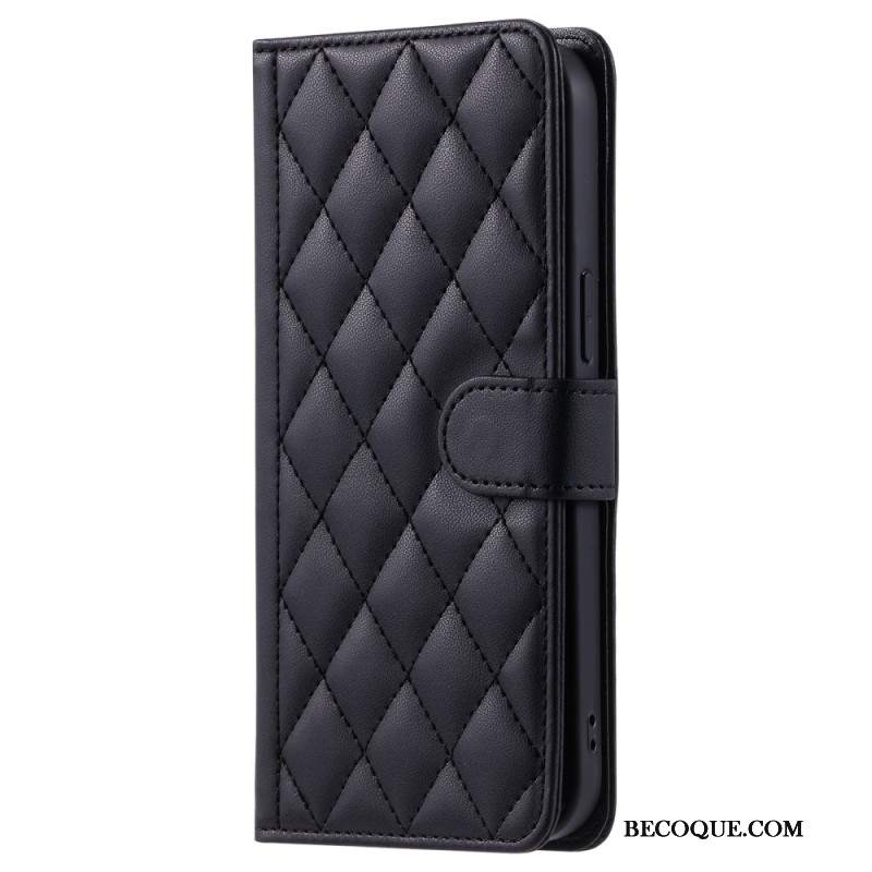 Etui Folio Do Oppo A98 5g Wyściełany Pasek I Pasek Na Ramię