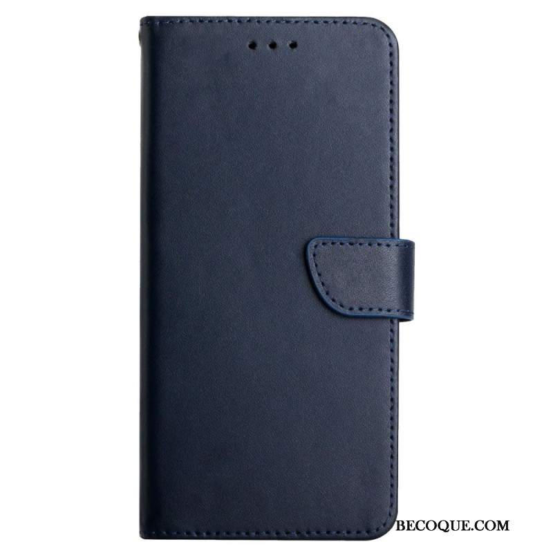 Etui Folio Do Oppo Reno 12f 5g Klasyczna Skóra Nappa