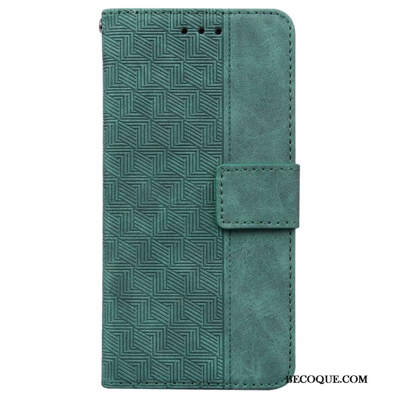 Etui Folio Do Samsung Galaxy A16 5g Wzór Tkany