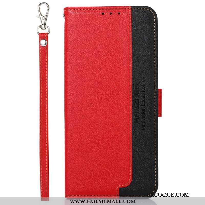 Etui Folio Do Samsung Galaxy A55 5g Dwukolorowa Blokada Rfid Khazneh