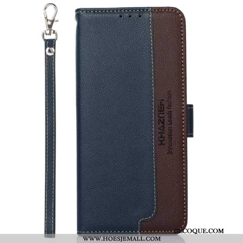 Etui Folio Do Samsung Galaxy A55 5g Dwukolorowa Blokada Rfid Khazneh