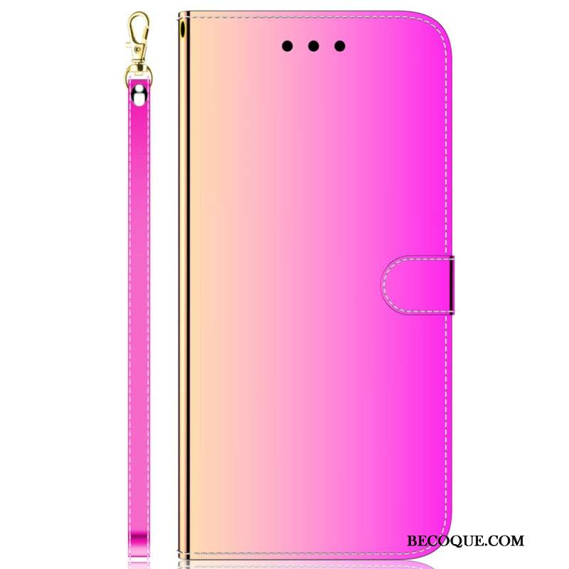 Etui Folio Do Samsung Galaxy A55 5g Efekt Lustra I Pasek