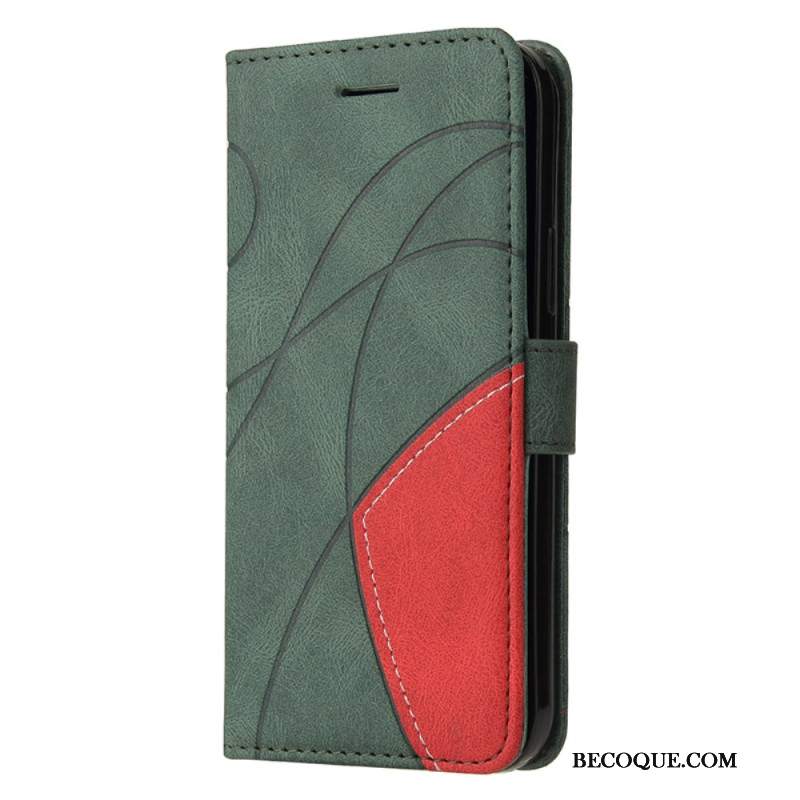 Etui Folio Do Xiaomi 14 Linie Dwukolorowe