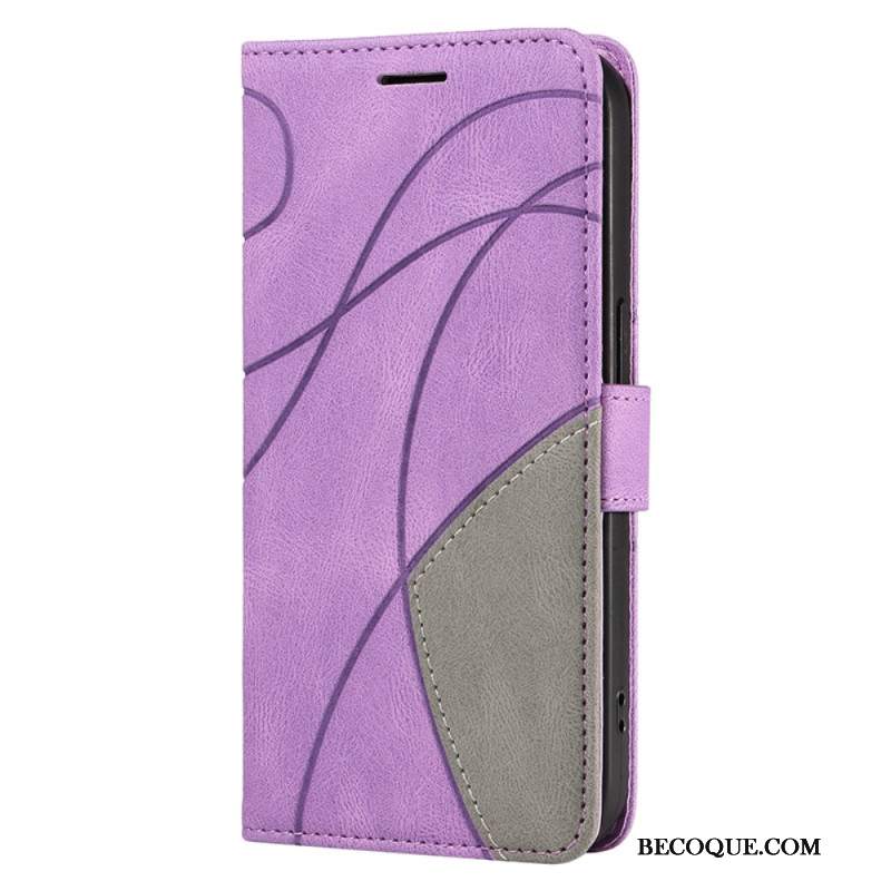 Etui Folio Do Xiaomi 14 Linie Dwukolorowe