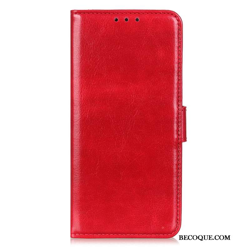 Etui Folio Do Xiaomi 14t Woskowana Imitacja Skóry