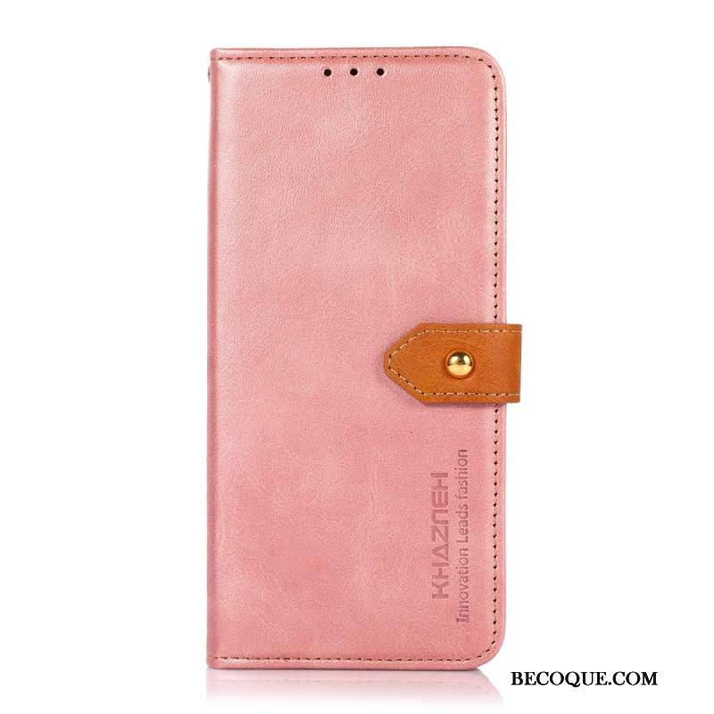 Etui Folio Do Xiaomi 14t Złoty Guzik