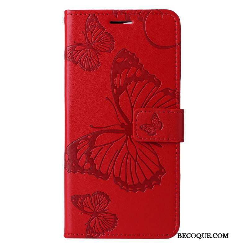 Etui Folio Do Xiaomi Redmi Note 13 4g Gigantyczne Motyle Z Paskiem