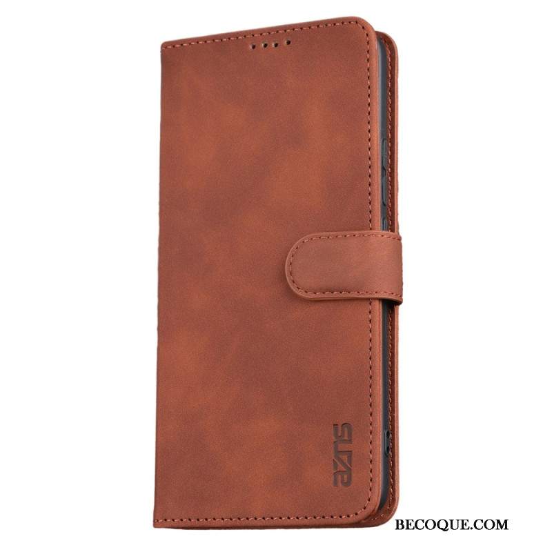 Etui Folio Do Xiaomi Redmi Note 13 5g Efekt Skóry Azns