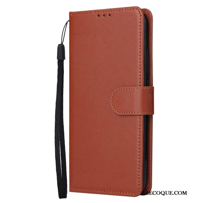 Etui Folio Do Xiaomi Redmi Note 13 5g Gładki Z Paskiem