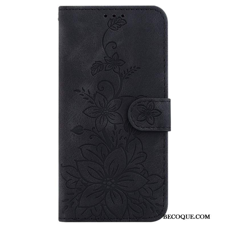 Etui Folio Do Xiaomi Redmi Note 13 5g Kwiatowy Wzór Z Paskiem