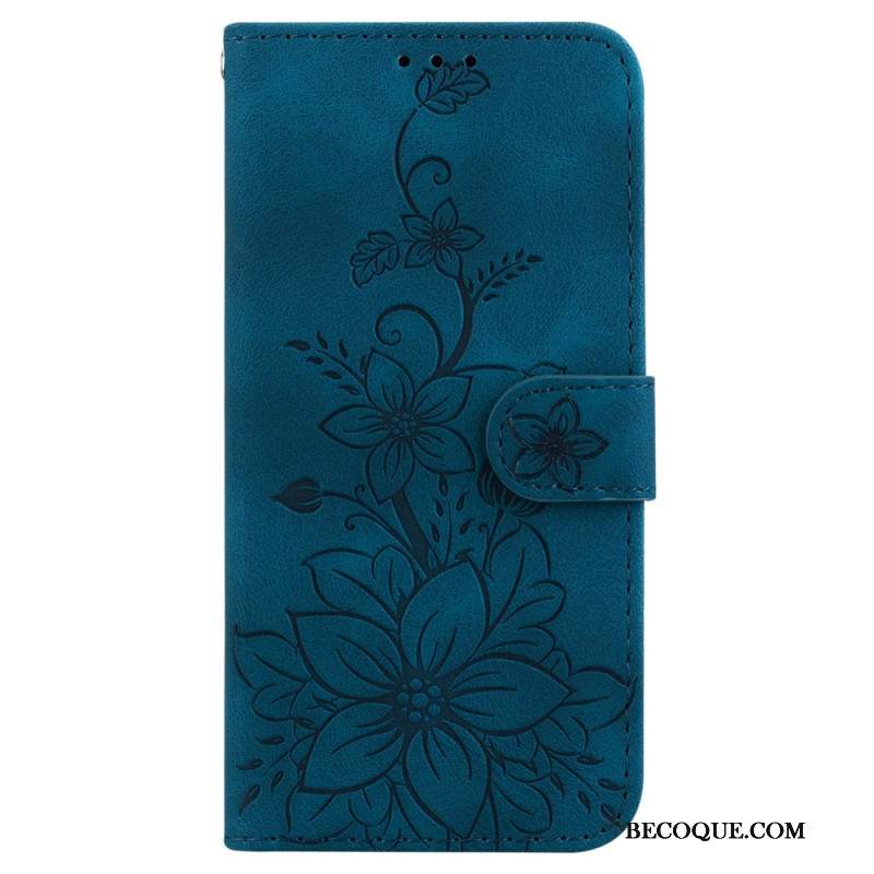 Etui Folio Do Xiaomi Redmi Note 13 5g Kwiatowy Wzór Z Paskiem