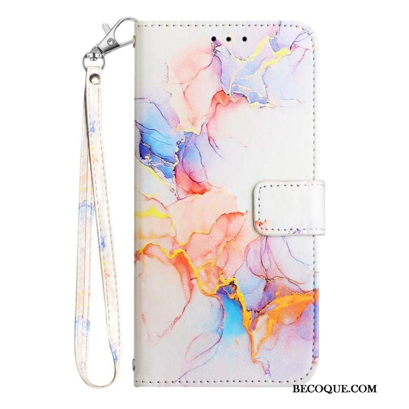 Etui Folio Do Xiaomi Redmi Note 13 5g Marmurowy Pasek