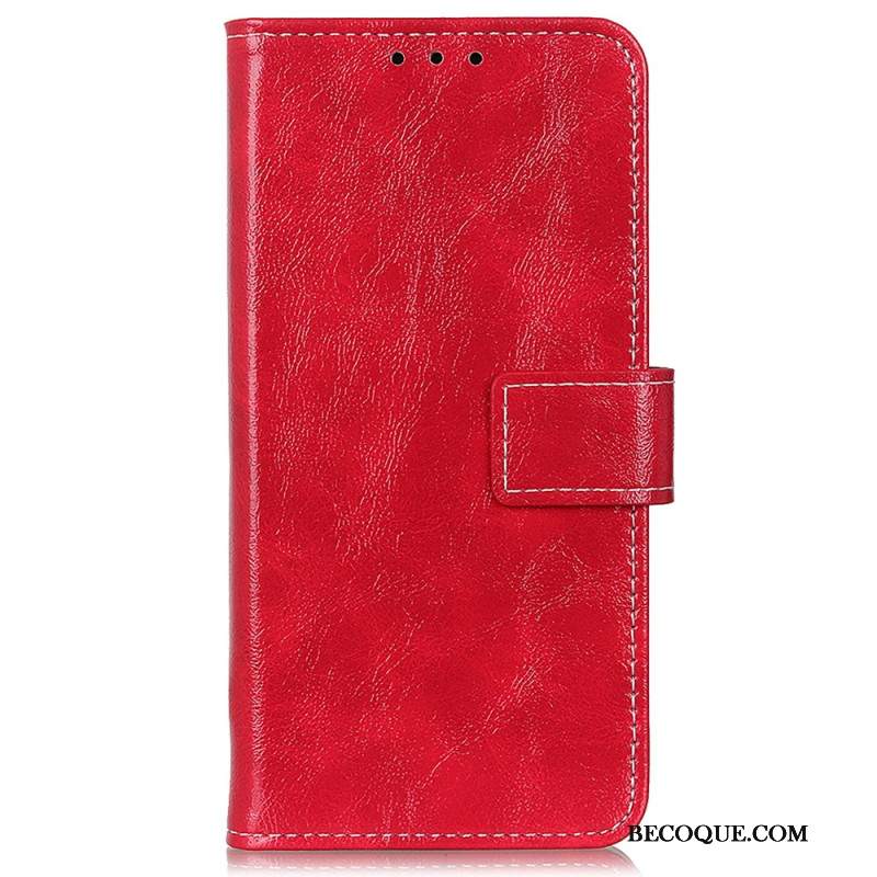 Etui Folio Do Xiaomi Redmi Note 13 5g Tekstura Lakierowana