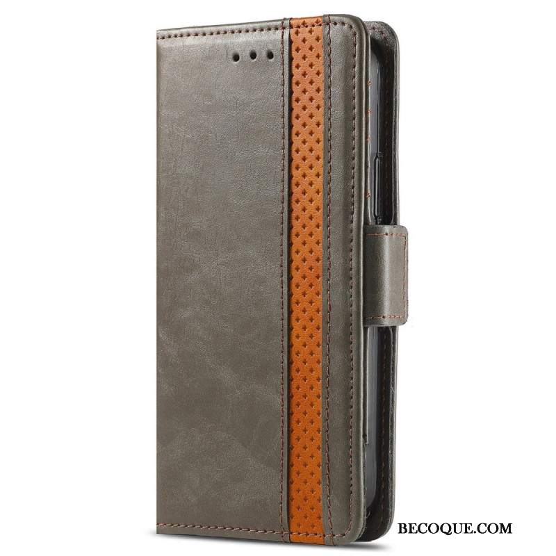 Etui Folio Do Xiaomi Redmi Note 13 5g Vintage Z Blokadą Rfid Caseneo