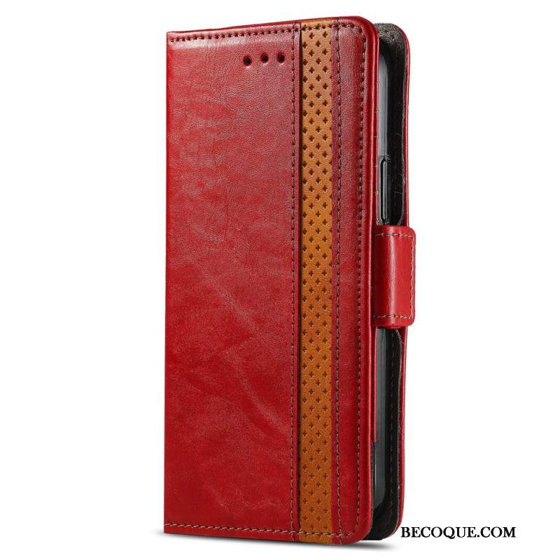 Etui Folio Do Xiaomi Redmi Note 13 5g Vintage Z Blokadą Rfid Caseneo