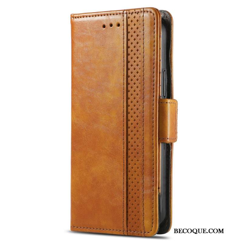 Etui Folio Do Xiaomi Redmi Note 13 5g Vintage Z Blokadą Rfid Caseneo