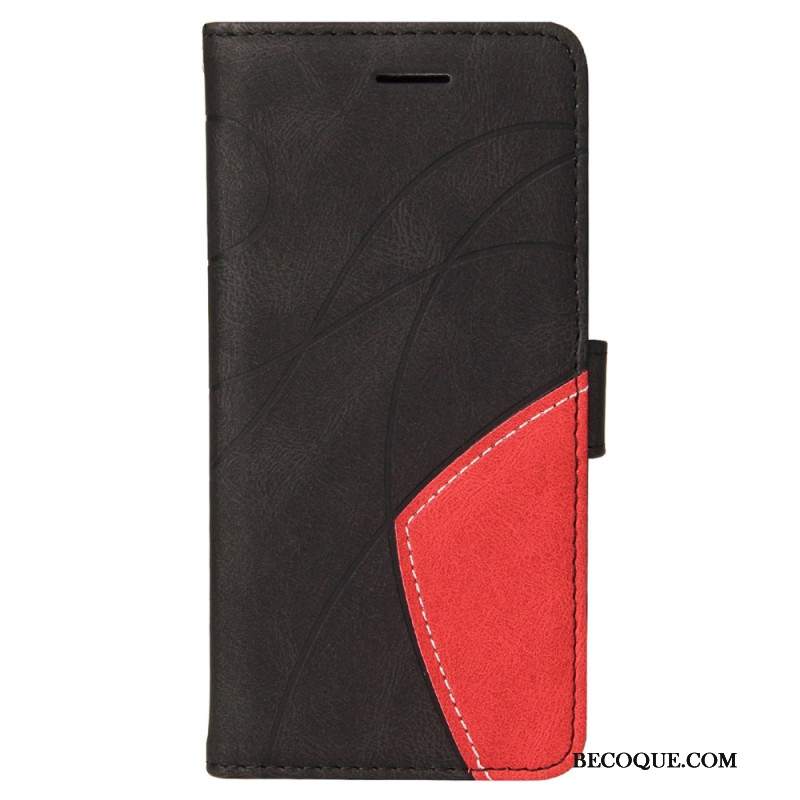 Etui Folio Do Xiaomi Redmi Note 13 Pro 4g Dwukolorowe I Linie