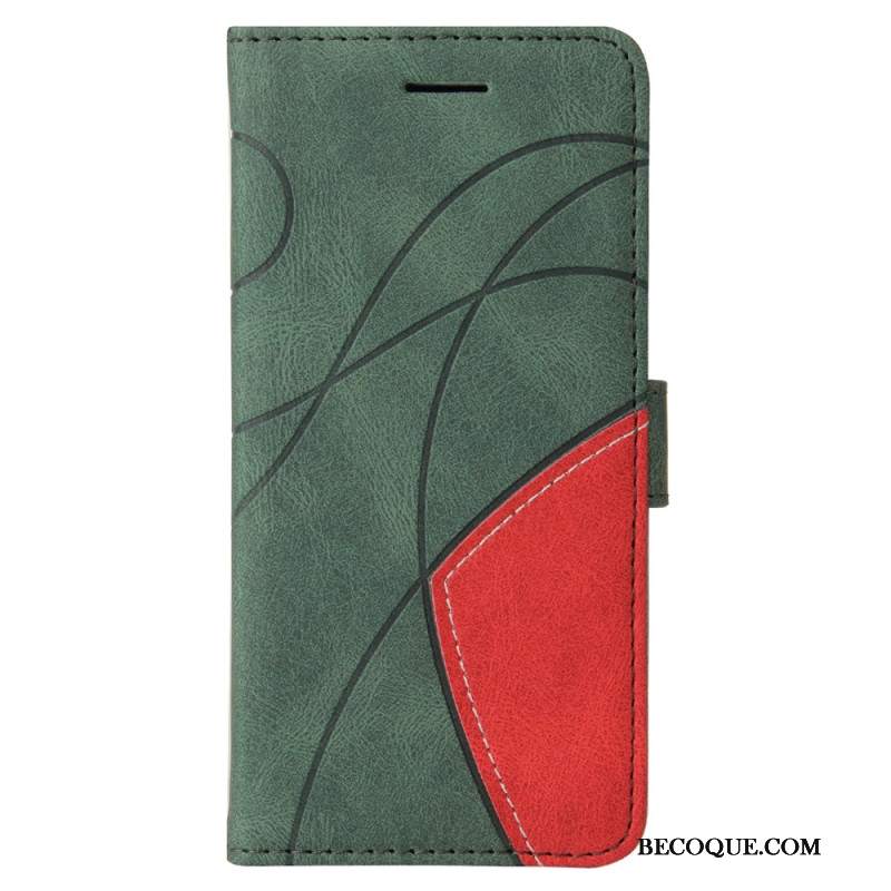 Etui Folio Do Xiaomi Redmi Note 13 Pro 4g Dwukolorowe I Linie