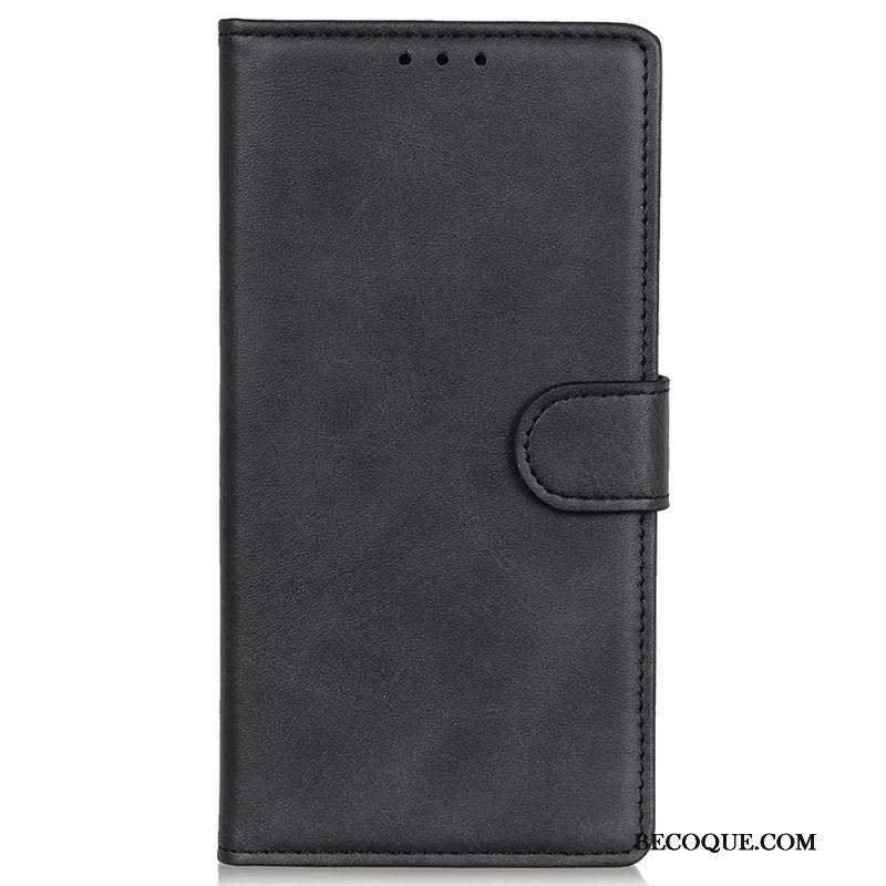 Etui Folio Do Xiaomi Redmi Note 13 Pro 4g Matowa Sztuczna Skóra