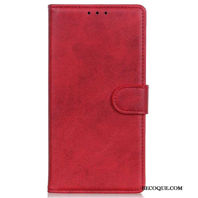 Etui Folio Do Xiaomi Redmi Note 13 Pro 4g Matowa Sztuczna Skóra