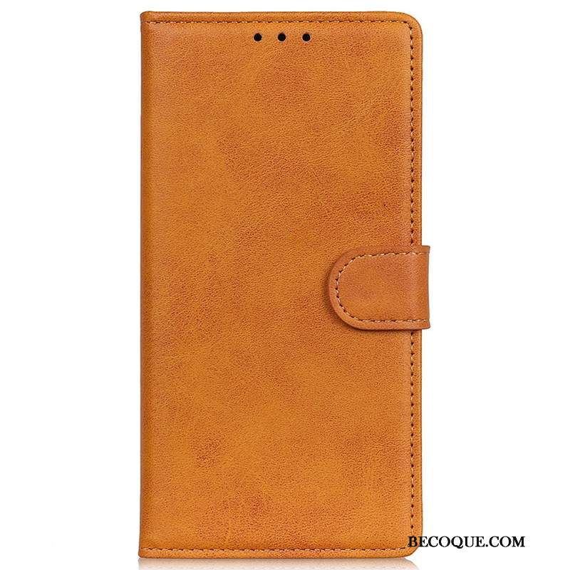 Etui Folio Do Xiaomi Redmi Note 13 Pro 4g Matowa Sztuczna Skóra