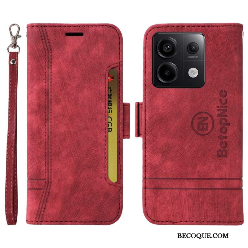 Etui Folio Do Xiaomi Redmi Note 13 Pro 5g Skórzany Styl Betopnice