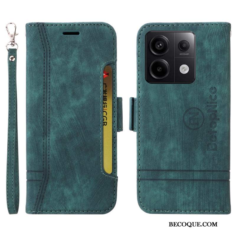 Etui Folio Do Xiaomi Redmi Note 13 Pro 5g Skórzany Styl Betopnice