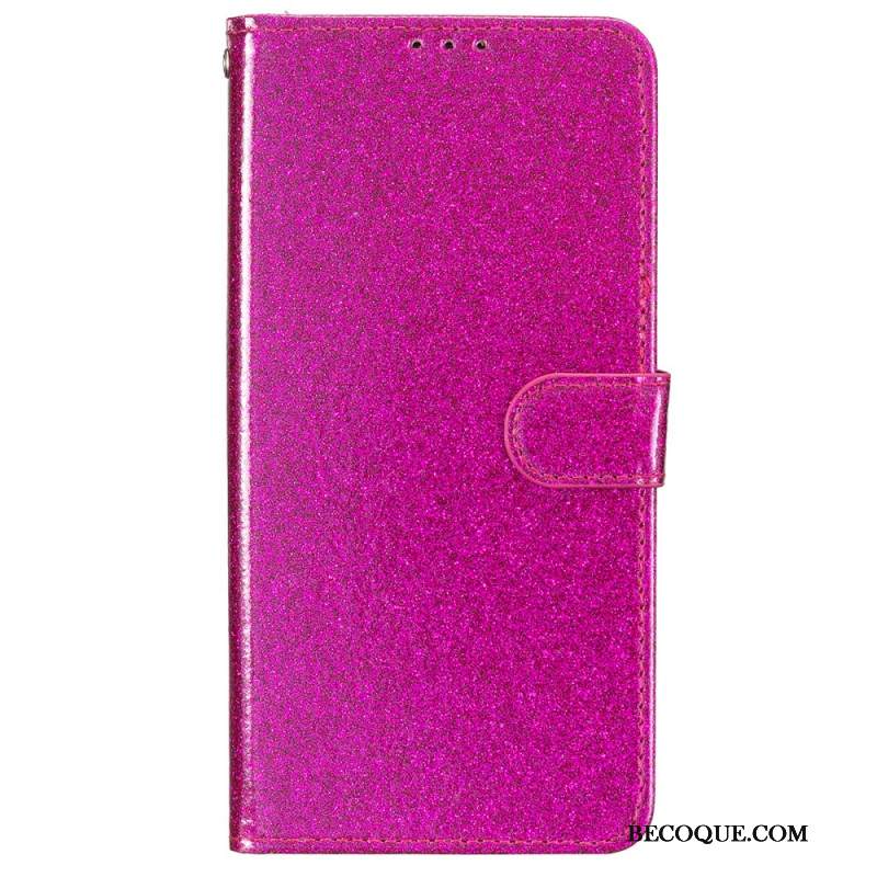 Etui Folio Do iPhone 16 Cekiny Z Paskami