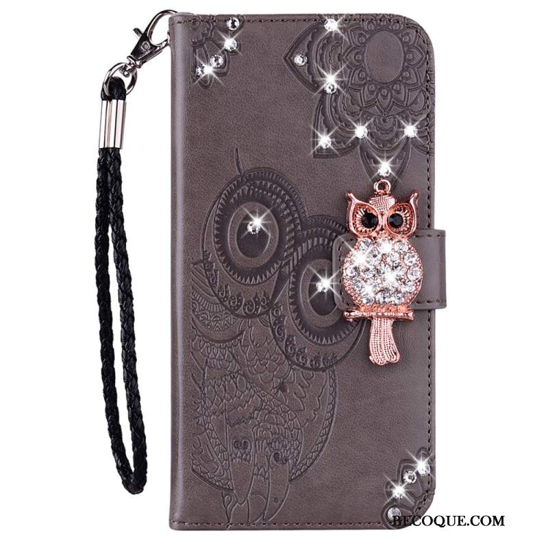 Etui Folio Google Pixel 8 Pro Mandala I Amulet Sowy Etui Ochronne