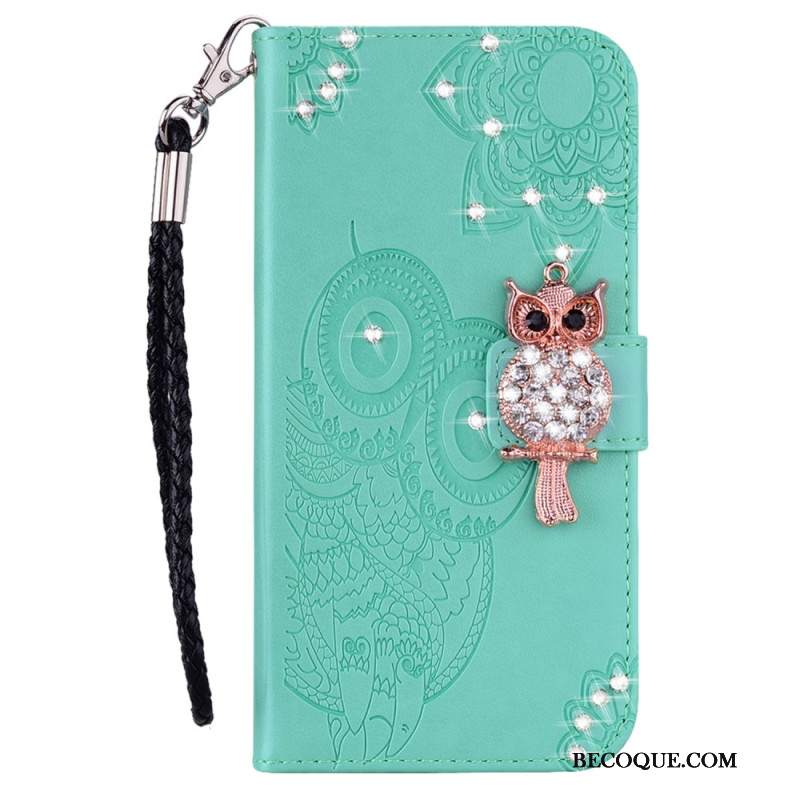 Etui Folio Google Pixel 8 Pro Mandala I Amulet Sowy Etui Ochronne