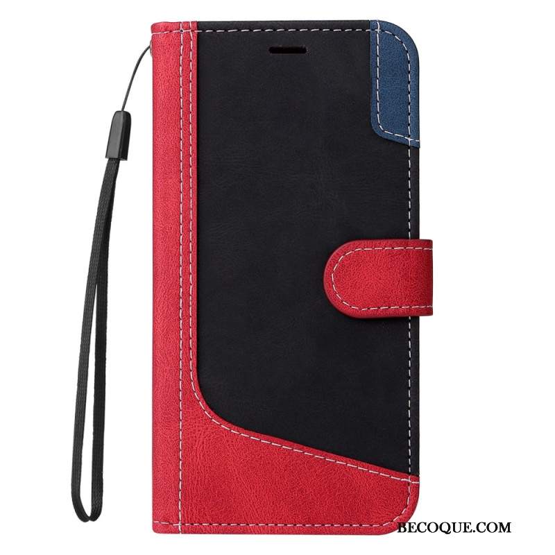 Etui Folio Google Pixel 8a Trójkolorowy Z Paskiem Etui Ochronne