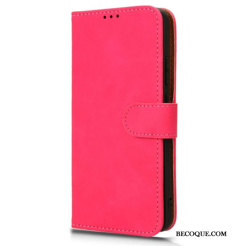 Etui Folio Motorola Edge 50 Pro Efekt Zamszu Etui Ochronne