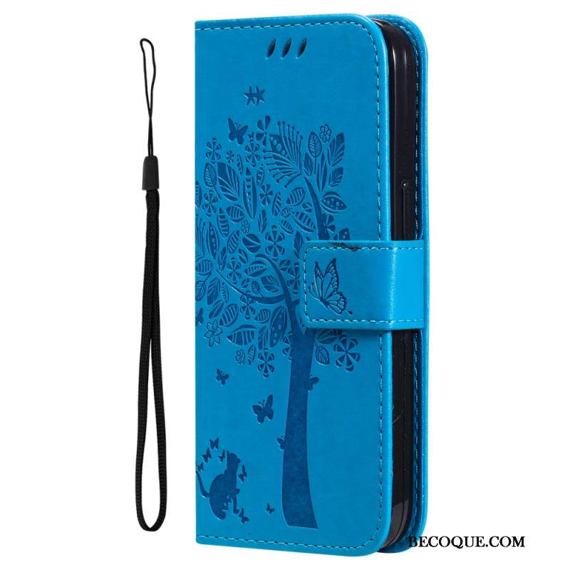 Etui Folio Motorola Edge 50 Pro Kot I Drzewo