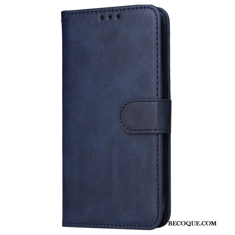 Etui Folio Oppo Reno 11 5g Efekt Gładkiej Skóry Z Paskiem Etui Ochronne