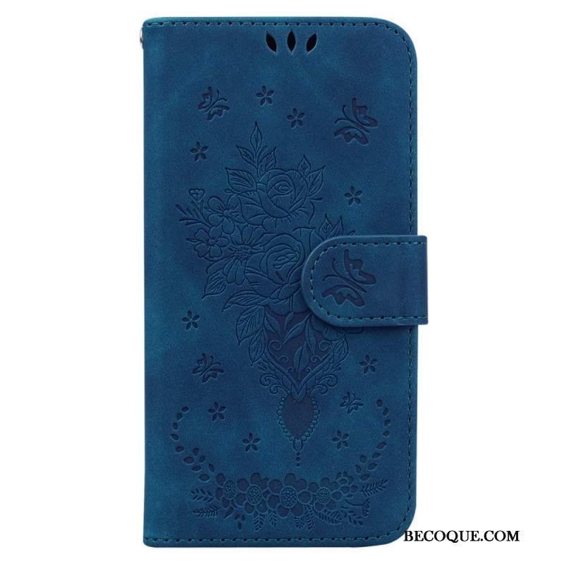 Etui Folio Oppo Reno 11 Pro 5g Kwiatowy Wzór Z Paskiem Etui Ochronne