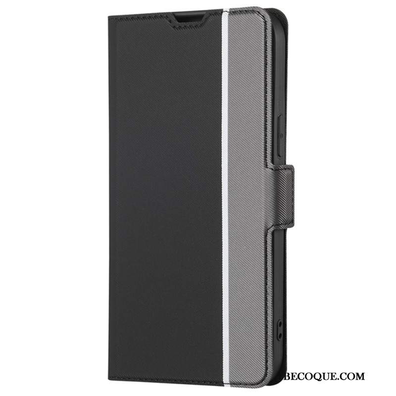 Etui Folio Oppo Reno 11f 5g Dwukolorowa Tekstura Diagonalna