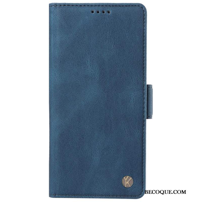 Etui Folio Oppo Reno 12 Pro 5g Efekt Zamszu Yikatu Etui Ochronne